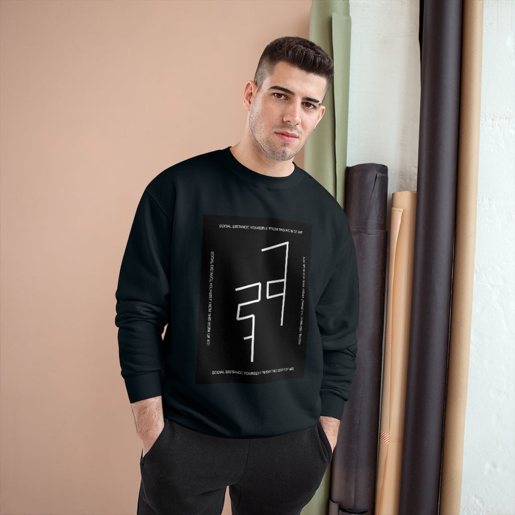 "Work of Art BLCK" Social Distance Collection Sweater X CHAMPION